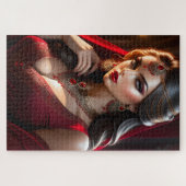 美女が着ていることだ ジグソーパズル (横)