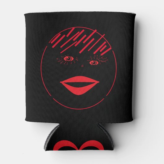 美女とビールとソーダクーラーボックス 缶クーラー (正面)