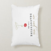 美女と野獣のウェディングエンゲージメントパーティー アクセントクッション (正面(垂直))