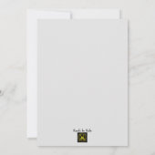 美女と野獣のスウィート16招待状 招待状 (裏面)