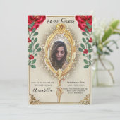 美女と野獣 フォトミラーと赤いバラの中 招待状 (スタンド正面)