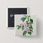 「美女とLes Choix desからの花、 缶バッジ (正面&裏面)