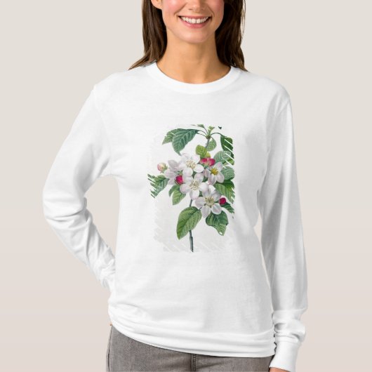 「美女とLes Choix desからのAppleの花、 Tシャツ (正面)