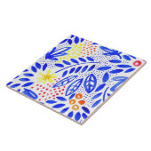 美女のはっきりしたな花のセラミックタイル- 1 タイル (側面)