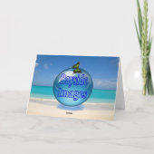 美女のアイススケートの挨拶状は住んでいます カード (裏面)