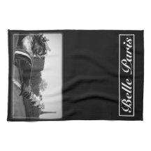 美女のパリの台所タオル