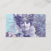 美女の新紀元のエレガントなアールヌーボーの名刺 名刺 (裏面)