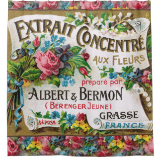 美女の新紀元のフランス人の香水 シャワーカーテン