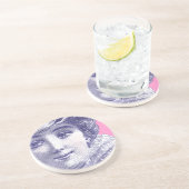 美女の新紀元の美しいのヴィンテージのファッションプレート コースター (側面)