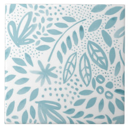 美女の青い花のセラミックタイル タイル