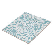 美女の青い花のセラミックタイル タイル (側面)