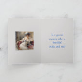 美女インサイド・アウト誕生日カード サンキューカード (内部)