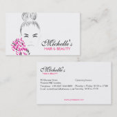 美女ファッションイラストレーションブランディング 名刺 (正面/裏面)