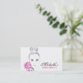 美女ファッションイラストレーションブランディング 名刺 (スタンド正面)