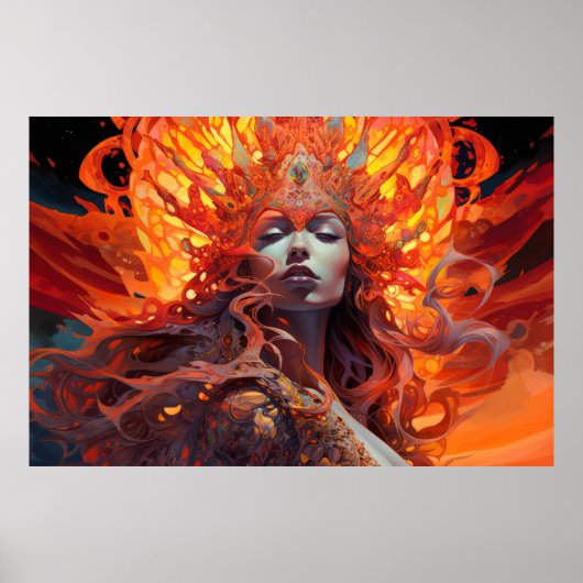 美女ポートレート魅惑 ポスター (正面)