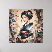 美女中国のポートレート キャンバスプリント (正面)