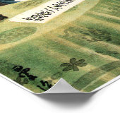 美女中国の音楽ポートレートオールド中国の ポスター (角)