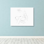 美女 キャンバスプリント (インサイチュ (ウッドフロア))