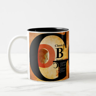 美女 ツートーンマグカップ