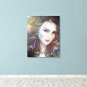 美女AIがアートを生み出した キャンバスプリント (インサイチュ (ウッドフロア))