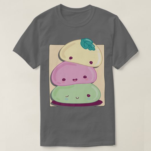 美学かわいい食べ物かわいい日本の妖精 Tシャツ (デザイン正面)