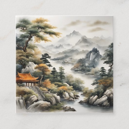 美学で日本のも調和またはBa スクエア名刺 (正面)