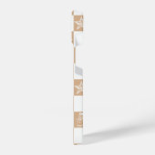 美学のクリスマス市松模様にの電話ケース iPhoneケース (左側面)