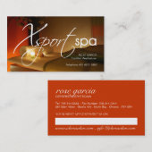 美学の名刺のテンプレート 予約カード (正面/裏面)