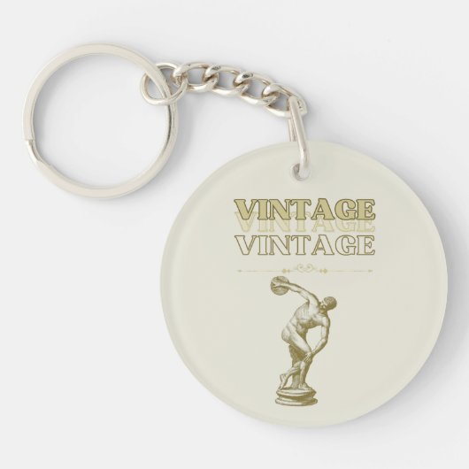 美学の旅ヴィンテージ キーホルダー (正面)