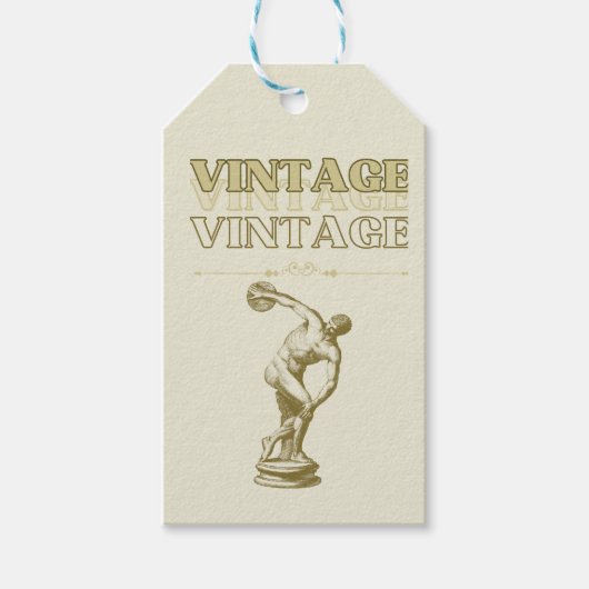 美学の旅ヴィンテージ ギフトタグ (正面)