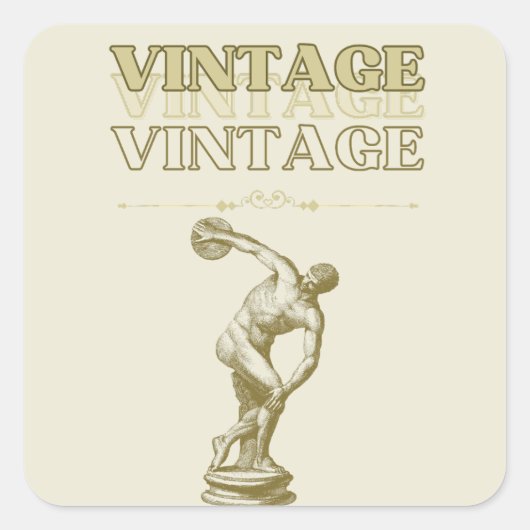 美学の旅ヴィンテージ スクエアシール (正面)