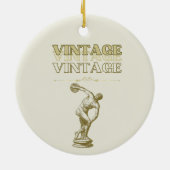 美学の旅ヴィンテージ セラミックオーナメント (裏面)