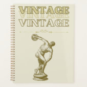 美学の旅ヴィンテージ プランナー手帳 (正面)