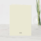 美学の旅ヴィンテージ 箔グリーティングカード (裏面)