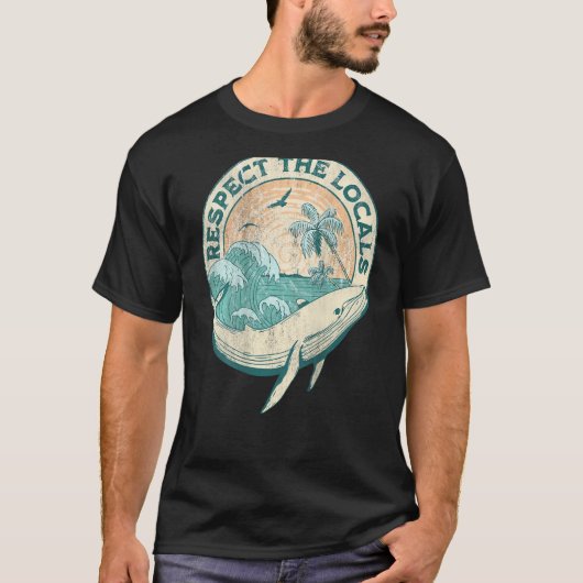 美学は地元の海語を後ろから尊重する Tシャツ (正面)