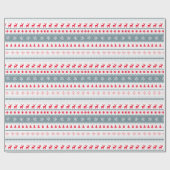 美学スカンジナビアのクリスマスラッピング紙 ラッピングペーパー (フラット)