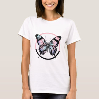 美学バタフライグラフィックTシャツ（女性用） Tシャツ