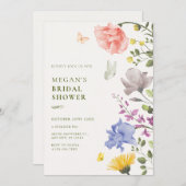美学フローラガーデンブライダルシャワー 招待状 (正面/裏面)