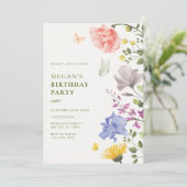 美学フローラ園誕生日 招待状 (スタンド正面)