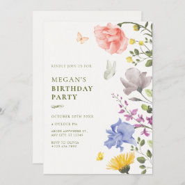 美学フローラ園誕生日 招待状