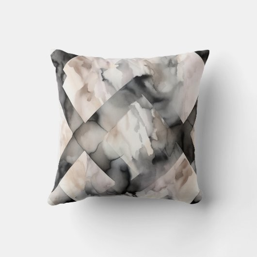 美学ボヘミアン幾何パターン（の模様が）ある物 クッション (裏面)