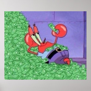 美学マンガDl Eugene H Krabs ポスター