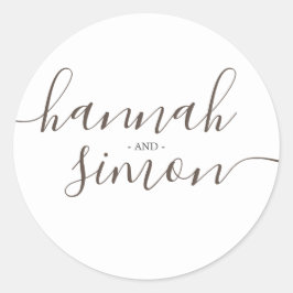 美学モダンミニマリスト結婚ゴールデン ラウンドシール