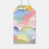 美学モダン春退職後お願い ギフトタグ (裏面)