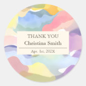 美学モダン春退職後お願い ラウンドシール (正面)