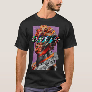美学ヴェイパーウェーブ 日本の未来主義Tシャツ Tシャツ