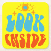 美学引用文アートティーンズトゥイーンズガールズドーム スクエアペーパーコースター (正面)