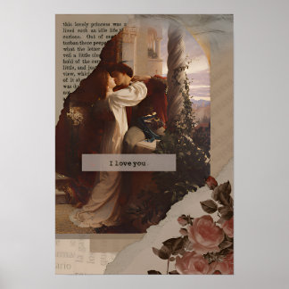 美学引用文，コテージアートコア，女性 ポスター