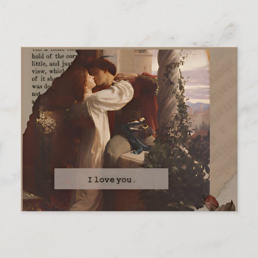 美学引用文、コテージコア、ハガキアートー ポストカード (正面)