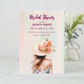 美学春フラワーガールブライダルシャワー 招待状 (スタンド正面)